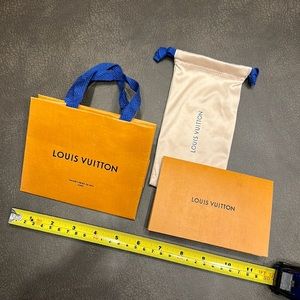 Louis Vuitton Mini Gift Bag, Dust Pouch, & Receipt Envelope
